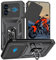 Funda para Xiaomi Redmi 13 4G/ Poco M6 4G, Tapa Deslizante para La Cámara, Armadura Carcasa con 360° Magnético Anillo Soporte Silicona Antigolpes Protectora Carcasa para Redmi 13 4G