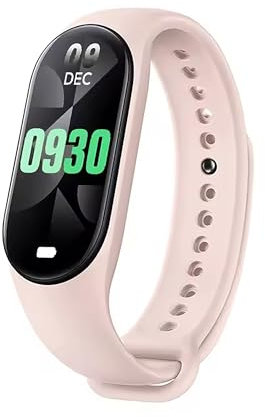 Reloj Band Smart M8 8 frecuencia cardíaca oxigenación estrés impermeable IP67 sueño carga magnética (rosa)
