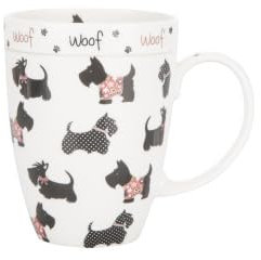 Fine Bone China Montana Scottie Dog Mug,Adorable Scottie Dog Design, Perfect for Everyday Use, | Mugs for Tea & Coffee for Gift | Coffee Mugs & Tea Cups for Home, Office or Shops
