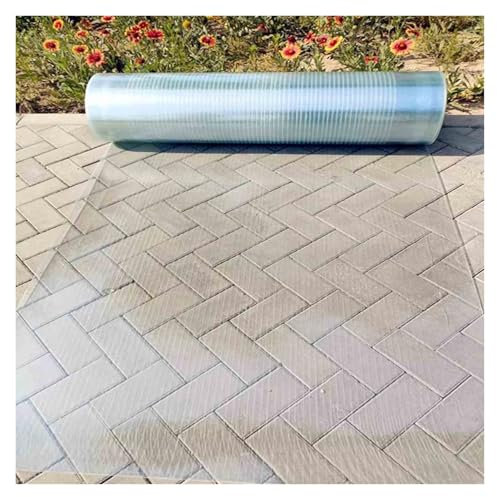 bujnie Polycarbonat Dachplatten, Transparente Kunststoffplatten, 0.8mm Wetterfest Glasfaser Massivplatten für Garagen, Vordächern, Anpassbar (0.8x2m/2.62x6.56ft)