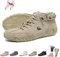 Stivali alti da donna in morbida pelle scamosciata fatti a mano Outdoor Impermeabili Ultra-comfort Scarpe Beck Antiscivolo Minimaliste Casual Sneakers Escursionismo Barefoot Boots(Cachi,38 EU)