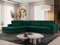 MKS MEBLE Ecksofa Sofa L-Form Dunkelgrün Velvet, Wohnlandschaft L-Form, Couch L Form, Sofagarnitur Couchgarnitur Polsterecke, Breite: 316 cm - Savona L - Dunkelgrün Velvet - Links