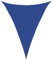 vidaXL Voile d'ombrage 160 g/m² Triangulaire Bleu 5x7x7 m PEHD, Voile de Soleil, Voile d’ombrage, Store de Patio, Voile de Pare-Soleil