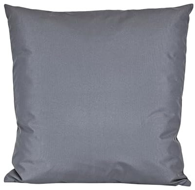 JACK 40x40cm Outdoor Lounge Kissen Dekokissen inkl. XXL-Füllung Wasserabweisend Sitzkissen Garten Stuhl Lotus Effekt, Farbe:Blaugrau