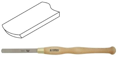 Narex Round Nose Scraper for Woodturning