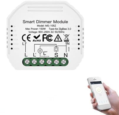 Smart Dimmer Switch Modulo, per Zigbee 3.0 Per Tuya Smart Light Switch Con App Telecomando, Compatibile Per Alexa Voice, Per Sistema di Illuminazione