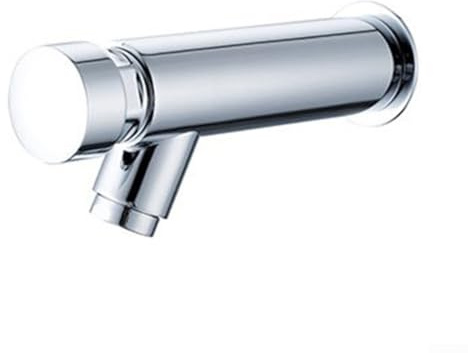 Selbstschließender Wasserhahn aus Kupfer, zur Wandmontage, mit 4–8 Sekunden Verzögerung, Wassersparfunktion und 1,27 cm Standard-Sanitäranschluss (2 cm)