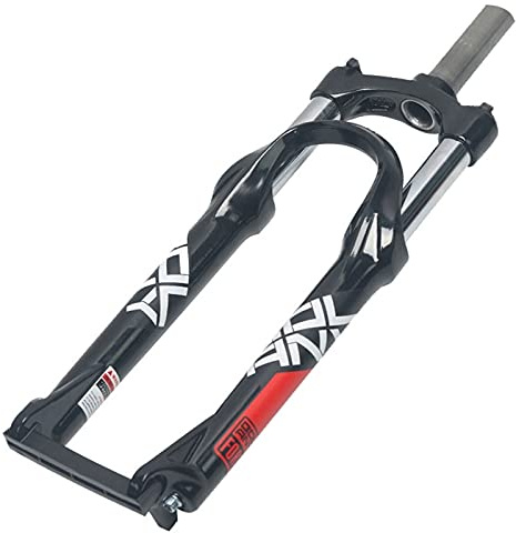 SXSHEYS 24 Zoll Federgabel für Fahrräder, 100 mm Federweg, Schultersteuerung, Mountainbike-Gabel mit Scheiben-/V-Bremse