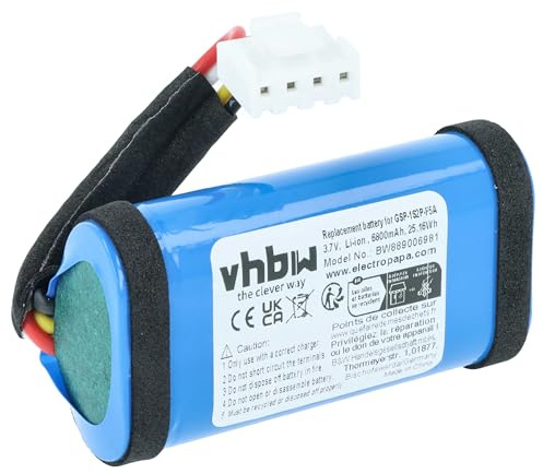 vhbw Akku kompatibel mit JBL PARTYBOX Encore Essential | Lautsprecher Boxen Speaker (6800 mAh, 3,7 V, Li-Ion)