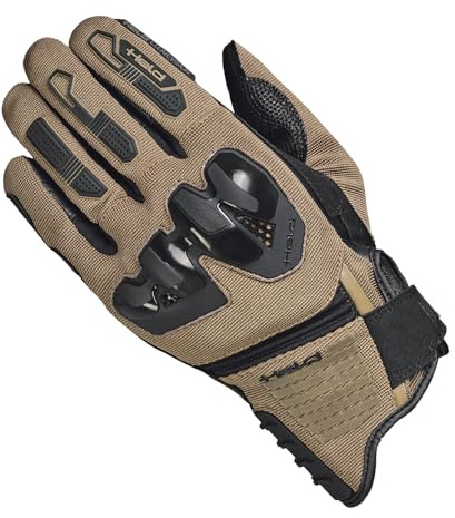 Held Sambia 2 Motorrad-Handschuh Herren Schwarz 10 | Adventure Motorrad-Handschuhe – CE zertifiziert – Knöchelprotektor – Belüftetes Obermaterial