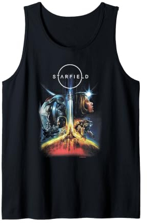 Starfield Colorful Key Art Poster Illustration Video Game Tank Top