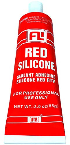 Silicone adesivo sigillante rosso 85 g (plastica, metallo, legno)