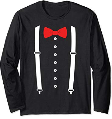 Kummerbund Hosenträger Smoking Kostüm Langarmshirt