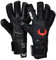 Renegade GK Limited Edition Rogue Quantum Goalie Gloves with Pro-Tek Fingersaves | 4mm Giga Grip & Neoprene | Black & Red Football Goalkeeper Gloves (Size 8, Youth-Adult, Negative Cut, Level 4+)