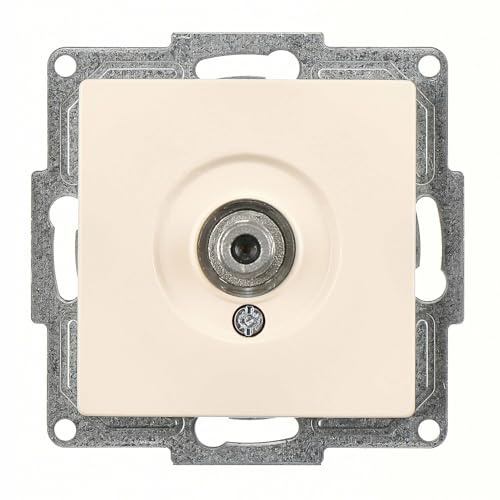 Gunsan VISAGE + MODERNA Modul Sat Steckdose TV Antennendose F Stecker Creme