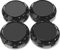 Rhinotuning Lot de 4 Cache-moyeux Ø: Front 75mm (3)/ Back 68mm (2.7) Noirs