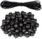 Opopark 50pcs Spring Cord Locks Single Hole Plastic Spring Toggle Stoppers Buttons Small Round Elastic Toggle Sliders with 10m/32 Feet Bungee Rope for Drawstring Bag Shoelace Paracord Camping Hiking