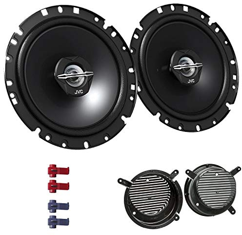 JVC CS-J1720X Lautsprecher mit Einbauset passend für Mercedes SLK-Klasse (R170) 1996-2004 Türen vorne 600 W 170mm 2 Wege Koax