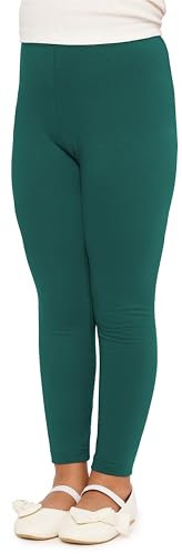 Merry Style Mädchen Lange Leggings aus Baumwolle MS10-225 (Smaragdgrün, 128)