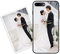 Sunrive Personalisierte Hülle kompatibel mit iPhone SE 2020/8/7 Handyhülle Benutzerdefiniert Gehärtetes Glas Weicher Etui mit Eigenem Foto Bild Text Individuelle + Displayschutzfolie