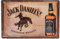 Mehr Relief-Schilder hier... Rodeo Cowboy Whiskey Saloon Blechschild, passend für Jack Daniels Liebhaber und Genießer - hochwertig geprägtes Stahlblech Schild, Bar Dekoration, 30 x 20 cm, braun