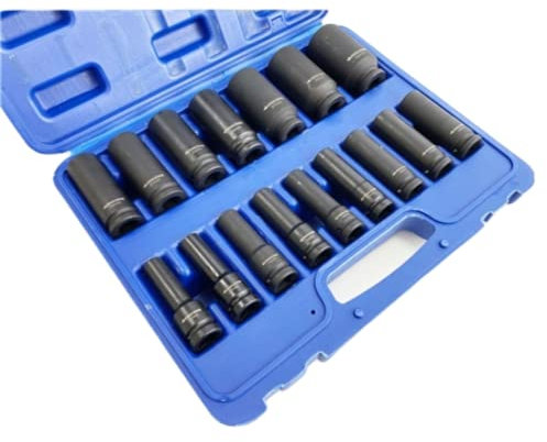 Toolzone 16PC 1/2DEEP Impact Socket Set 10-32