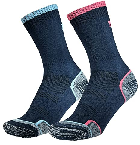 1000 Walk Repreve Single Layer Twin Pack Navy Cornflower/Mauve LS