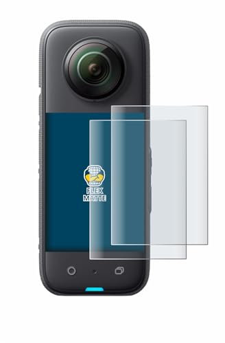BROTECT Full-Cover Schutzfolie Matt für Insta360 X3 (2 Stück) - Full-Screen Displayschutz-Folie, 3D Curved, Anti-Reflexion