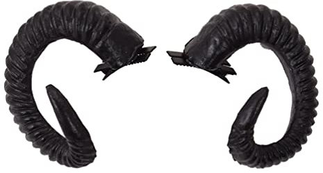 GRACEART Gothic Ram Horns Headband Hair Accessories (Black-3)