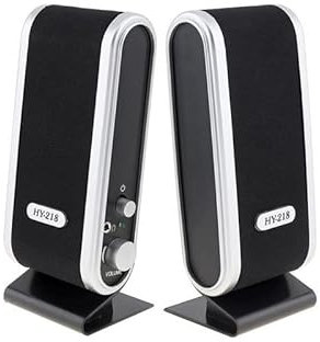 Portable Mini Desktop Speaker Wired Computer Speaker Multimedia USB Mini Speaker for Laptop/Desktop PC/Smart Phone and Tablet Computer Compact Desktop PC Speaker