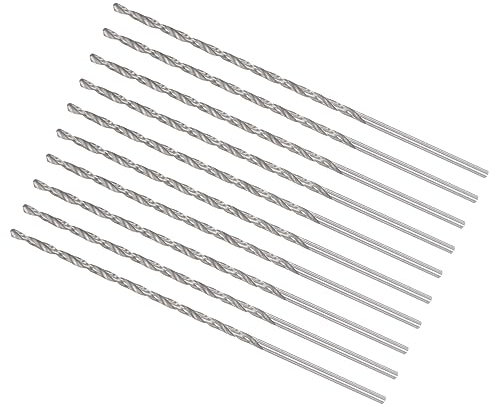 CoCud Mini Spiralbohrer Bohrer 1.6mm Bohrer Durchmesser 75mm Gesamt Länge Schnellarbeitsstahl Spiralbohrer Bit - (Anwendung: für Metall Plastik und Holzarbeiten) 10Stk
