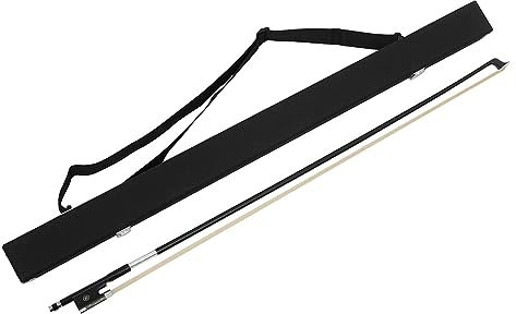 Geigenbogen Fall Bogen Tasche Vliesstoff Bogen Koffer für Violine/Viola/Cello Bogen Hardware Ecke mit Verstellbarem Schultergurt Schwarz