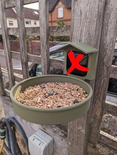 Wall-Mounted Bird Feeder with Blink Gen 3 Camera Housing – Bird Table for Wildlife Observation (Camera Not Included)