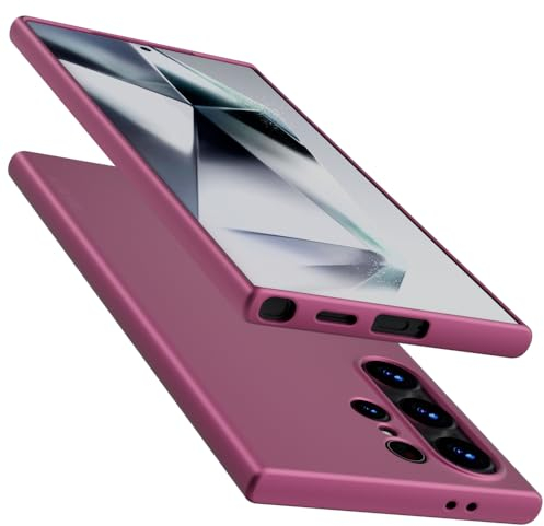 X-level für Samsung Galaxy S24 Ultra Hülle, [Guardian Serie] Soft Flex TPU Case Ultradünn Handyhülle Silikon Bumper Cover Schutz Tasche Schale Schutzhülle für Samsung S24 Ultra 5G - Weinrot