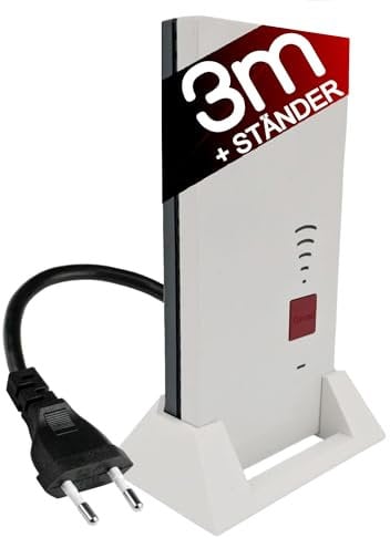 TronicXL 3 metri di estensione/supporto W-LAN Ripetitore compatibile con Fritz Repeater 2400 1160 1750e AVM Fritz! Supporto (3 m + supporto)