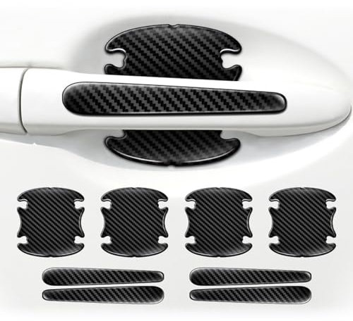 8 Stück Auto Türgriff Schutzfolie für VW Sharan 2 (II) 7N I 2010-2022,Auto Türgriff Aufkleber Autotür-Griffmulden Griffschalen Lackschutzfolie Auto Kratzschutz,Black