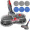 DYDHRER Tête de Vadrouille Electrique pour Dyson V7 / V8 / V10 / V11 / V15 Aspirateur, Sol électrique avec Réservoir d'eau Amovible et 6 Vadrouilles Lavables