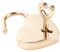 Cadenas à Clé, Petit Cadenas Doré avec Clé en Forme de Cœur, Décoratif Cadenas pour Valise,Casier College,Armoire, Boîte à Bijoux et Carnet de Notes