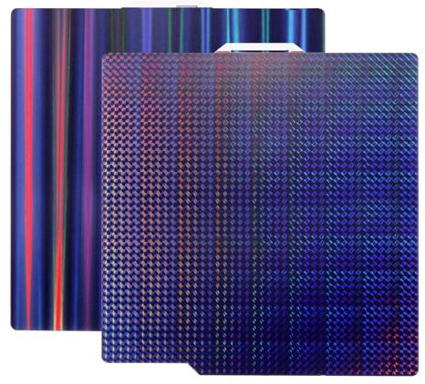 uxcell 3D Printer H1H Build Plate Removable Platforms, Spring Steel Plate Flexible Sheet 257mm x 257mm, Light Beam+Phantom H1H