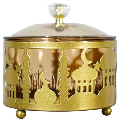 PLCPDM Entzückendes Süßigkeitentablett aus dem Nahen Osten, eleganter Snack-Präsentationshalter, stilvoller Süßigkeitenbehälter für Partys und Versammlungen