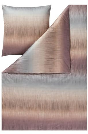 ESTELLA Mako Interlock Jersey Bettwäsche Ben braun 1 Bettbezug 155 x 220 cm + 1 Kissenbezug 80 x 80 cm