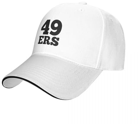 EIILHUED 49ers schwarz Baseball Cap Streetwear Cap schwarz Wear Für Herren
