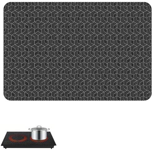 Induction Hob Protector Mat, Silicone Induction Cooktop Mat, 20.5 * 30.8in Multifunctional Silicone Induction Cooker Covers, Cooktop Scratch Protector Induction Cooktop Mat, for Electric Cooker
