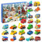 Adventskalender Auto Kinder 2024, Adventskalender 2024 Kinder Jungen Spielzeug ab 3 4 5 6 7 8 9 Jahre Weihnachtskalender Kinder Weihnachten Geschenk, Adventskalender für Kinder ab 3 Jahre