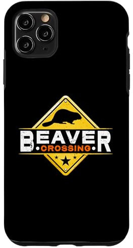 iPhone 11 Pro Max Beaver Crossing Loves Otter Rodents Zoo Animals Beaver Dam Case