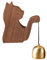Timbre de madera – Puerta de madera hecha a mano, diseño antiguo creativo | Ideal para la entrada principal, puertas de la habitación, portales de granja y cobertizos de granero