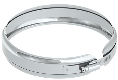 Klemmband aus Edelstahl für einwandige Schornsteine, Durchmesser 120 mm