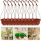 KYUQY Macetas colgantes de plástico, macetas colgantes de 10.6 pulgadas, macetas colgantes de pared, macetas colgantes para guardería, macetas colgantes para orquídeas para decoración de jardín