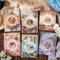 300 Blatt Vintage Floral Scrapbook Papier - Blumengarten Karton Decoupage Papier Buch, Junk Journal viktorianisches Scrapbooking Papier für Kartenherstellung, Cottagecore Bild Kunst Collage DIY