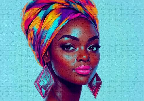 Puzzle 5000 Teile Afrika Puzzle Erwachsene Anspruchsvol Impossible Rätsel Frau 156x105cm Diy Classic Holz jigsaw für Erwachsene und Kinder ab 14 Jahren, Verfügbar Als Geschenke für Frauen Männer C-599